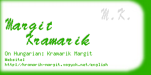 margit kramarik business card